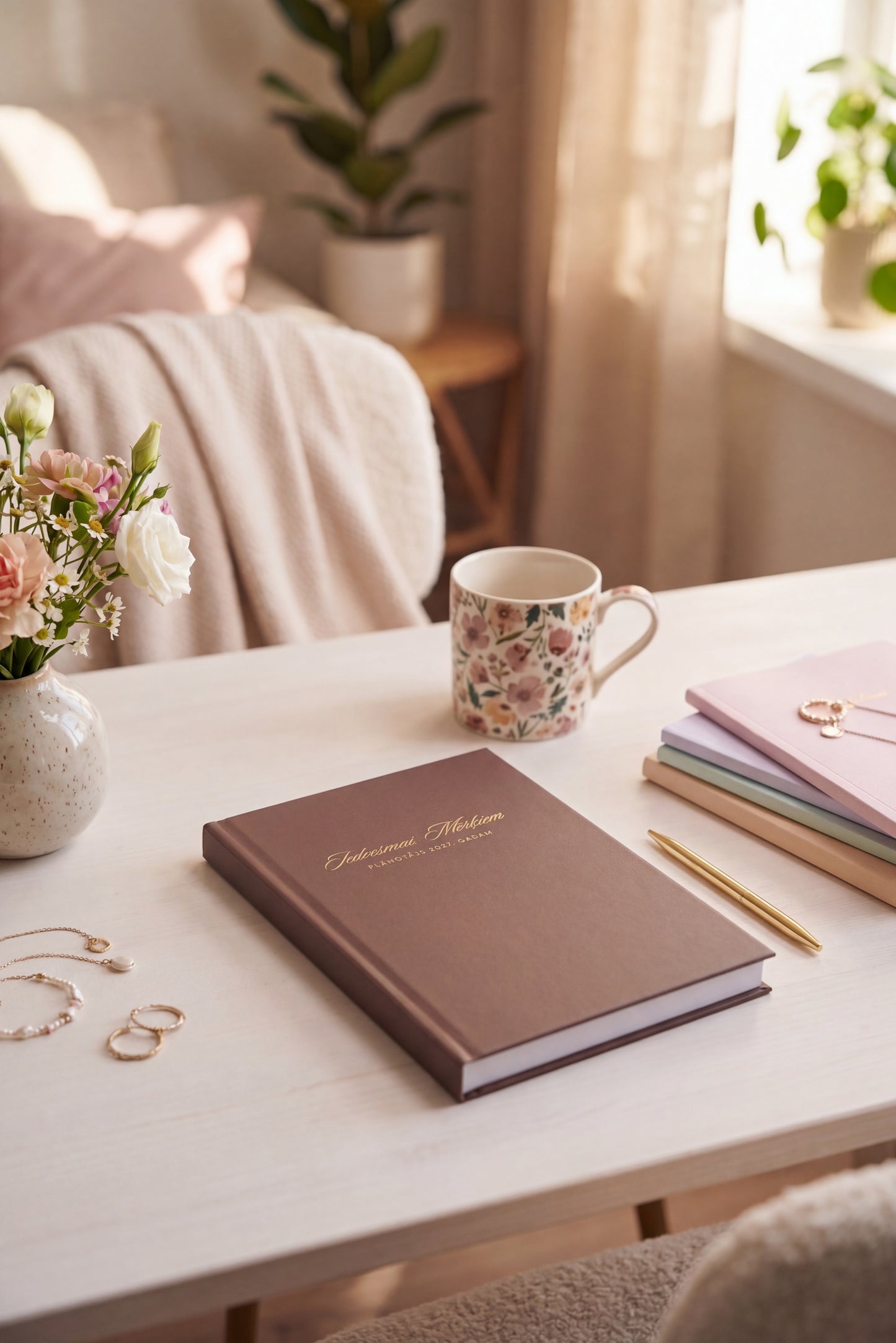 JAUNUMS. MOKAS BRŪNĀ. Zīmola Dream Light Planner 2027 – elegants nedēļas plānotājs